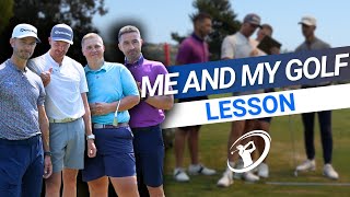 MIKEY GETS A LESSON WITH ME AND MY GOLF! // Piers Ward and Andy Proudman fix Mikey's Golf Swing