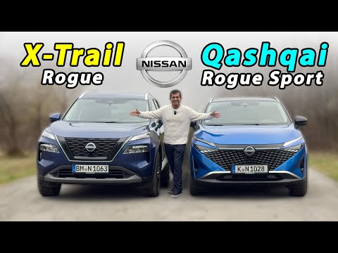 Nissan X-Trail vs Qashqai comparison REVIEW (Rogue vs Rogue Sport)