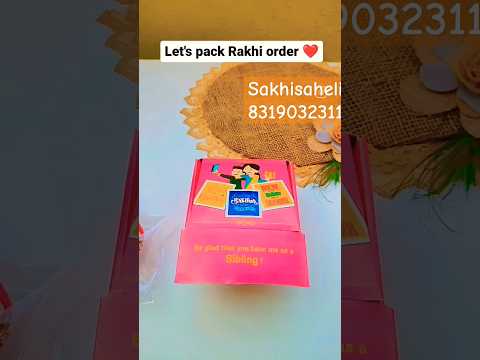 sending Rakhi, packing Love ❤️#shortvideo#shorts#shortfeed#rakhispecial #brosis#rakshabandhan#jwlry