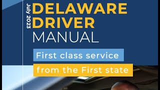 Delaware Driver Manual (July 2023) Audio Video Book - HD Bookmarked Sections