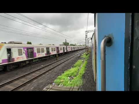 Rare High Speed Parallel Race Between Trains In Mumbai