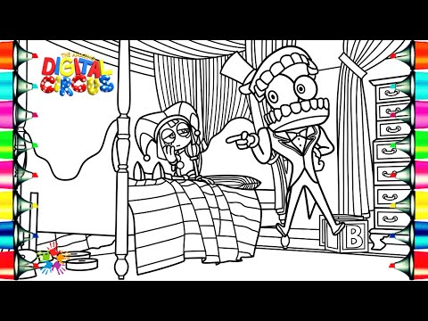 The Amazing Digital Circus Episode 2 / Pomni, Wake Up / Coloring Pages / NCS Music