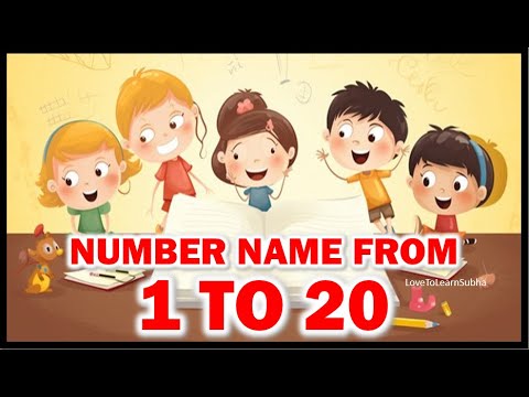 Number Names 1 To 20|Number Name |Number Spelling 1 to 20|Number In Words 1 to 20|1 to 20 Spelling