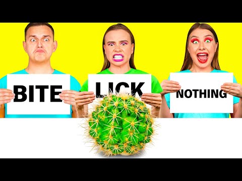 Bite, Lick or Nothing Challenge | Kitchen War by BaRaDa Challenge