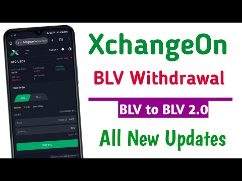 XchangeOn BLV Withdrawal | BLV to BLV 2.0 Swap ! Xchangeon all new updates