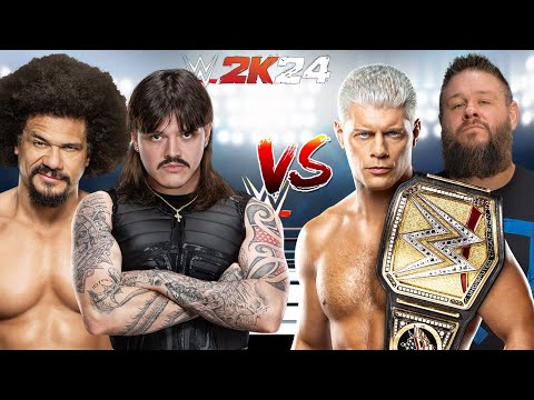 WWE 2K24 DIRTY DOMINIK MYSTERIO & CARLITO VS. KEVIN OWENS & CODY RHODES ELIMINATION TAG TEAM MATCH!