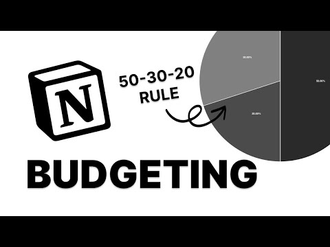 How to use Notion for Budgeting (50-30-20 Rule)