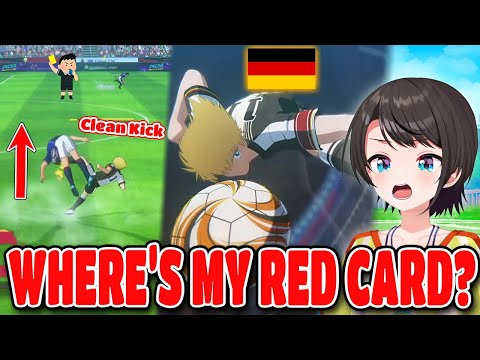 Subaru Best Reaction Vs Germany National Team In Tsubasa Rise Of New Champion Hololive【ENG SUB】