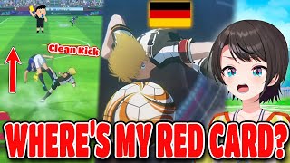 Subaru Best Reaction Vs Germany National Team In Tsubasa Rise Of New Champion Hololive【ENG SUB】