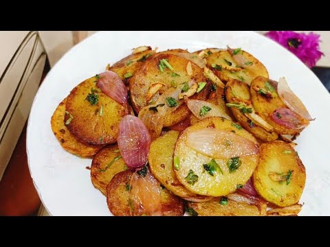 How To Make Healthy And Tasty Food! Potato Snacks! Its So Delicious! Garlic Potato With Onions