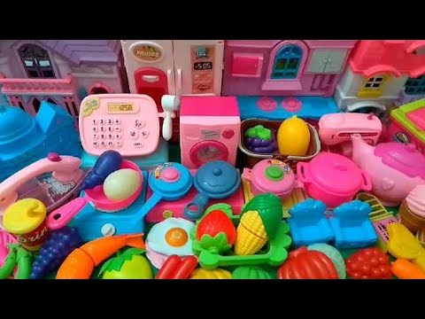 6 min Satisfying Unboxing | Modern Hello kitty Sanrio tiny kitchen Set | #asmr 🌈