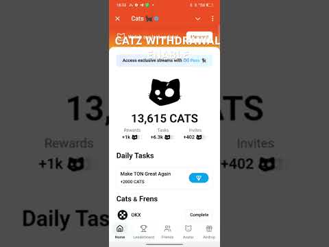 Catz Airdrop Withdrawal | Catz Withdrawal Process | #catz #cat