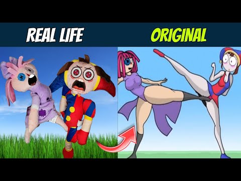 The Amazing Digital Circus in REAL LIFE vs ORIGINAL - Smiling Critters Part 3