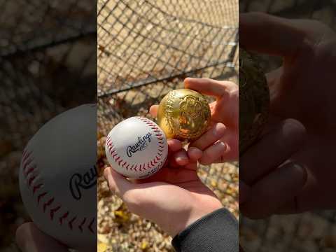 Hitting a $335,000 Gold Baseball