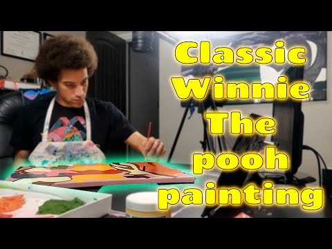 I Create A Classic Painting of Winnie the Pooh