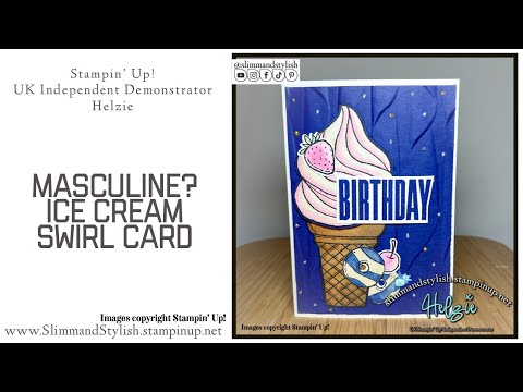 🍦 Sweet Creations: Ice Cream Inspired Card making Series 🎨✉️ feat. Stampin’ up! Ice-cream swirl