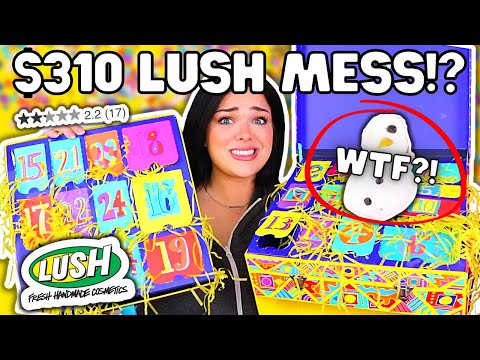 DISASTROUS $310 LUSH ADVENT CALENDAR?! | Lush Advent Unboxing