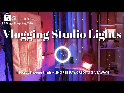 AFFORDABLE SHOPEE LIGHTING EQUIPMENT FOR VLOGGING AND TIKTOK VIDEOS + GIVEAWAY (OPEN) // PH