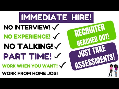 Recruiter Reached Out! Hiring ASAP! - No Interview No Experience Work When You Want Remote Job