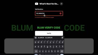 BLUM VERIFY CODE PART 1 = What's Next For DeFi ?