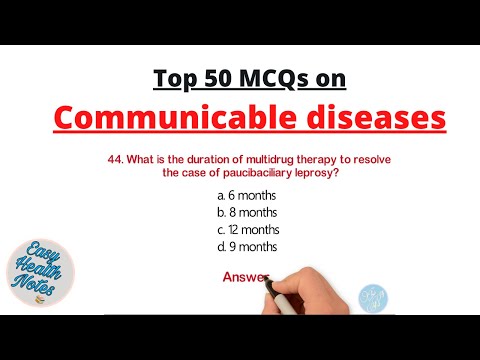 Human Health and Communicable disease।। Top 50 Important MCQs