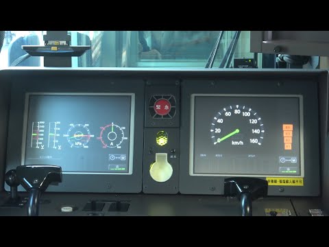 227系Urara 加速時の速度計＆電流計(0~88km/h)