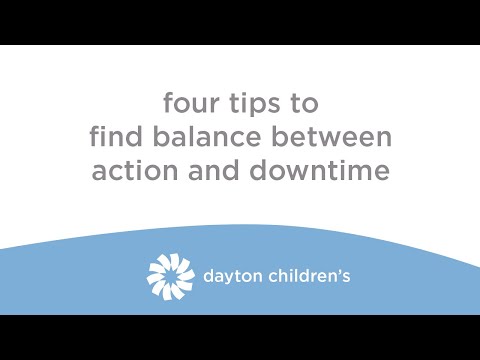 While meltdowns may happen anyway, use these 4 tips to help find balance between action and downtime