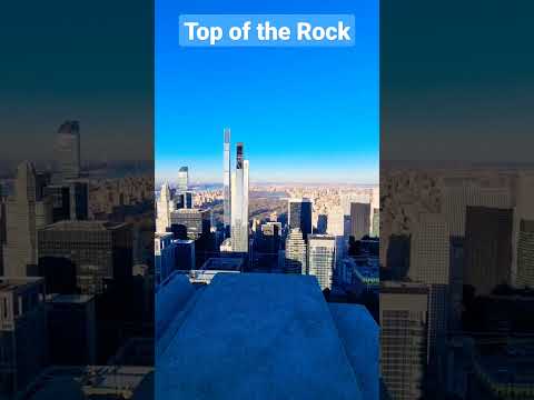 Amazing Views Of Central Park And Manhattan From The Top Of The Rock #shorts #topoftherock #newyork