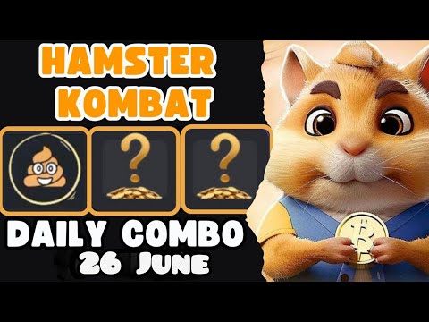 Hamster Kombat Daily Combo Card || Today: 26/06/2024 || Claim 5M Coins to Hamster Kombat Wallet