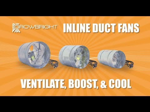 Best Duct Fans InLine Booster Fan for Ducting Grow Rooms Hydroponics 4" 6" 8" inch HTGSupply Lights