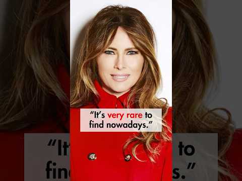 Melania Trump on Being Unique #melaniatrump #podcast