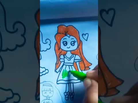 cute drawing of girl