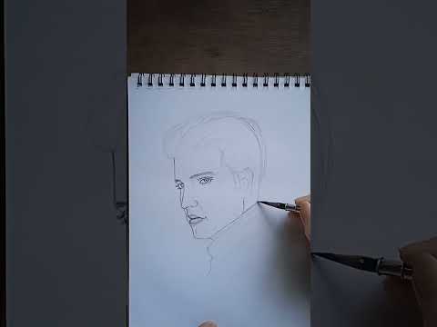 How to draw Elvis Presley #shorts