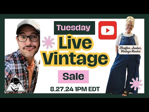 Thrifter Junker Vintage Hunter & The Cult Of Vintage Live Vintage Sale Tuesday!