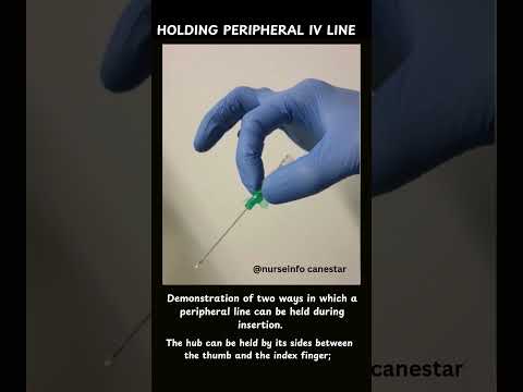 How to Hold Peripheral IV line  - two types #intravenous