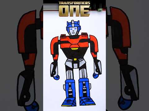 How to draw Optimus Prime from the new Transformers One movie! #transformersone