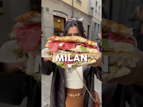 World most famous sandwich shop in Milan - All Antico Vinaio #milanfood #italianfood