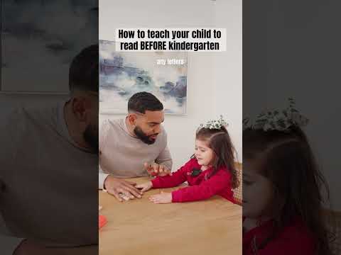 How to teach a child to read before kindergarten at home #shorts