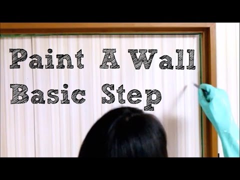 DIYで壁をペイント　paint a wall basic step