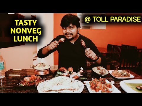 Tasty Non veg Lunch at Toll Paradise | Likhith Shetty Vlogs |