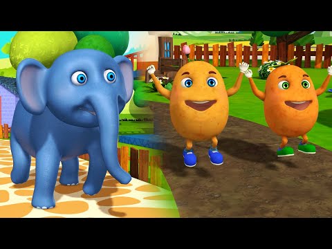 Hathi Raja & Aloo Kachaloo - हाथी राजा और आलू कचालू | Kids Nursery Rhymes | Hindi Balgeet | Poems