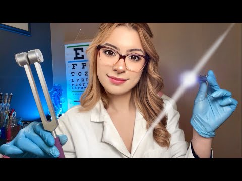 ASMR The MOST Detailed Cranial Nerve Exam YOU'VE SEEN 👩‍⚕️ Doctor Roleplay Ear, Eye & Hearing Test