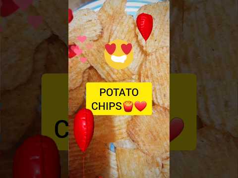 Chips EATING CHALLENGE🍟❤ | Potato Chips RECIPE💜 | NATIONAL POTATO CHIP DAY🍟💚 | #shorts