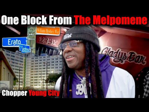 Young City walks through Birdman old Hood to Gladys Bar, Shows us his Rooftop Penthouse & the Melph