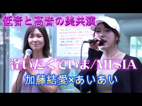 【初コラボ】加藤結愛＆あいあい『逢いたくていま/MISIA』美しい低音と高音の共演