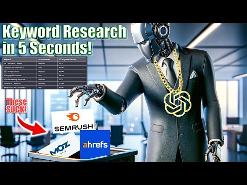 The NEW GPT That's BETTER Than SEMRush & Ahrefs for Keyword Research | Best AI Tools for Marketing