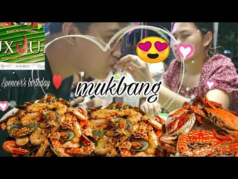 SEAFOOD MUKBANG🦀🦐 @AUX JUMP 🤤| Spencer's birthday celebration ♥️