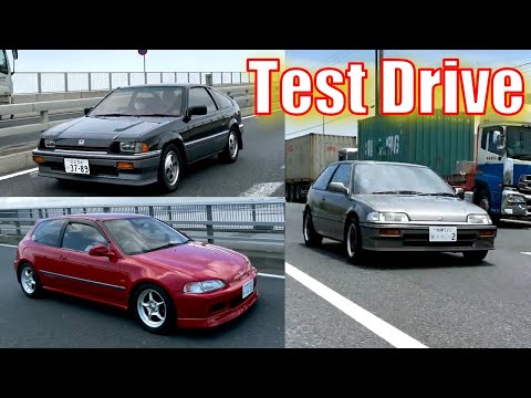 Test Drive HONDA's Golden Age : Ballade Sport CR-X, Civic EF & EG6 - DK Tsuchiya