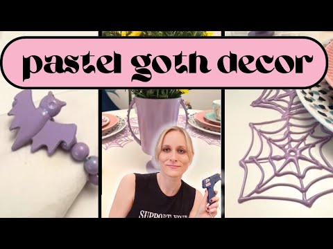 3 Pastel Goth Decor DIYS (Easy Hot Glue Gun Crafts)