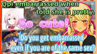 【engsub】Gyaru embarrassed when told she is pretty.【astel/Qpi/hololive/vspoclip/vspo/nijisanji】